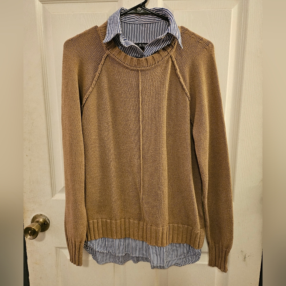 Lauren Ralph Lauren Camel Crewneck Sweater